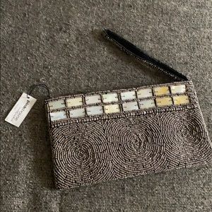 Beaded with shell accent wristlet